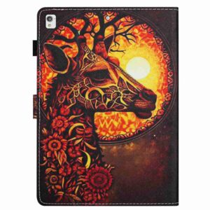 Samsung Galaxy Tab A7 Lite 8.7" T220 / T225 Θήκη Με Σχέδιο Painted Pattern Stitching Tablet Case Flower Deer