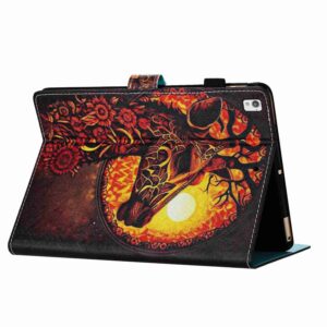 Samsung Galaxy Tab A7 Lite 8.7" T220 / T225 Θήκη Με Σχέδιο Painted Pattern Stitching Tablet Case Flower Deer