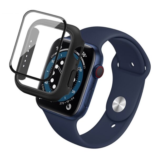 Apple Watch SE 2023 40 mm / SE 2022 40mm Γυαλί Προστασίας Οθόνης IMAK PC Frame Case with Tempered Glass Film Black