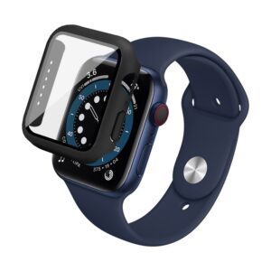 Apple Watch SE 2023 40 mm / SE 2022 40mm Γυαλί Προστασίας Οθόνης IMAK PC Frame Case with Tempered Glass Film Black