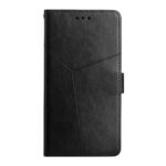 Xiaomi Poco M5 Θήκη Βιβλίο Μαύρο HT01 Y-shaped Pattern Flip Phone Case Black