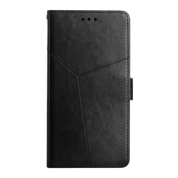 Xiaomi Poco M5 Θήκη Βιβλίο Μαύρο HT01 Y-shaped Pattern Flip Phone Case Black