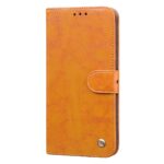 Xiaomi Poco M4 Pro 4G Θήκη Βιβλίο Καφέ Ανοιχτό Business Style Oil Wax Texture Horizontal Flip Case Light Brown