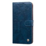 Xiaomi Poco M4 Pro 4G Θήκη Βιβλίο Μπλε Business Style Oil Wax Texture Horizontal Flip Case Blue