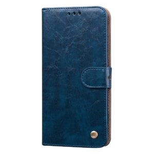 Xiaomi Poco M4 Pro 4G Θήκη Βιβλίο Μπλε Business Style Oil Wax Texture Horizontal Flip Case Blue