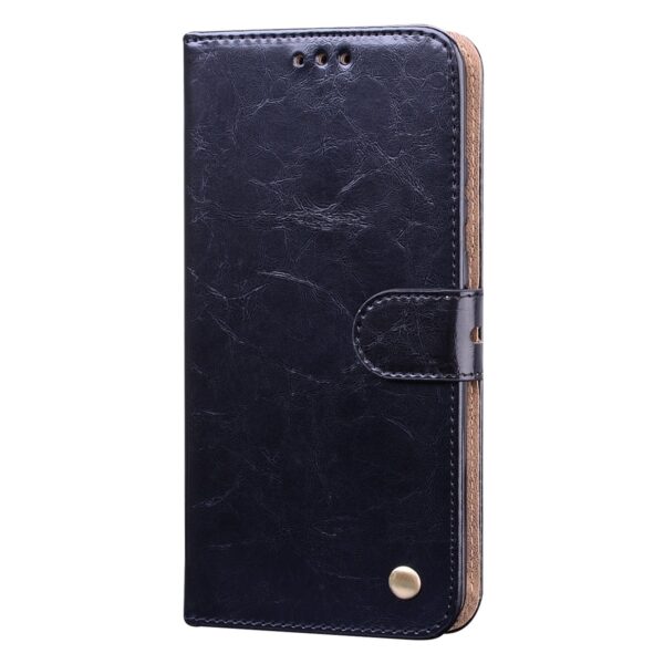 Xiaomi Poco M4 Pro 4G Θήκη Βιβλίο Μαύρο Business Style Oil Wax Texture Horizontal Flip Case Black