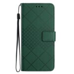 Xiaomi Redmi Note 12 Pro 4G Θήκη Βιβλίο Πράσινο Rhombic Grid Texture Phone Case Green