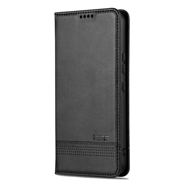 Samsung Galaxy A35 5G Θήκη Βιβλίο Μαύρο AZNS Magnetic Calf Texture Flip Phone Case Black