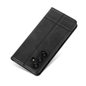 Samsung Galaxy A35 5G Θήκη Βιβλίο Μαύρο AZNS Magnetic Calf Texture Flip Phone Case Black
