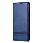 Samsung Galaxy A35 5G Θήκη Βιβλίο Μπλε AZNS Magnetic Calf Texture Flip Phone Case Blue