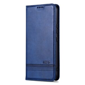 Samsung Galaxy A35 5G Θήκη Βιβλίο Μπλε AZNS Magnetic Calf Texture Flip Phone Case Blue