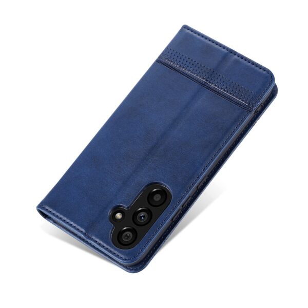 Samsung Galaxy A35 5G Θήκη Βιβλίο Μπλε AZNS Magnetic Calf Texture Flip Phone Case Blue