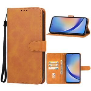 Samsung Galaxy A35 5G Θήκη Βιβλίο Καφέ Phone Case Brown