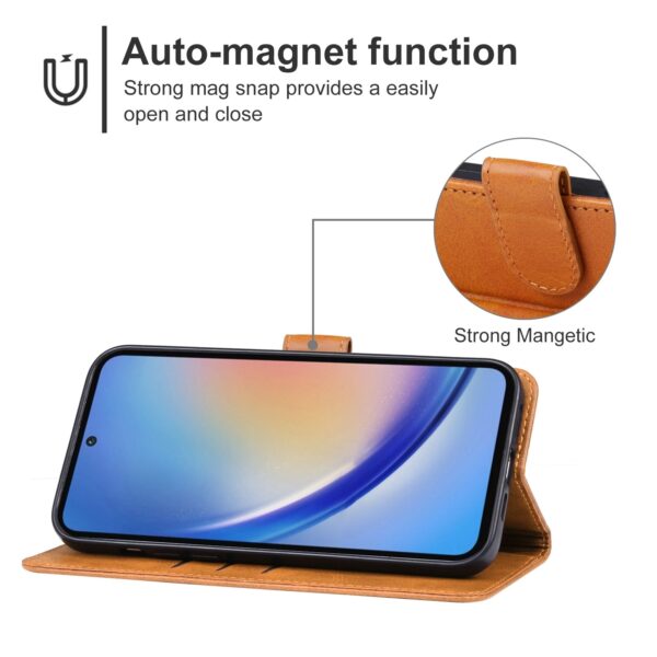 Samsung Galaxy A35 5G Θήκη Βιβλίο Καφέ Phone Case Brown