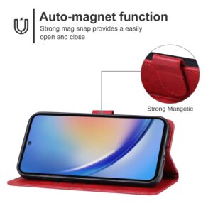 Samsung Galaxy A35 5G Θήκη Βιβλίο Κόκκινο Phone Case Red