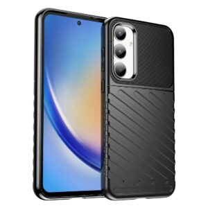Samsung Galaxy A35 5G Θήκη Σιλικόνης Μαύρη Thunderbolt Shockproof TPU Protective Soft Phone Case Black