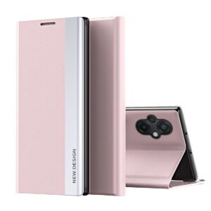 Xiaomi Poco M5 Θήκη Βιβλίο Ροζ Side Electroplated Adsorption Phone Case Pink