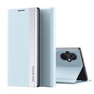 Xiaomi Poco M5 Θήκη Βιβλίο Μπλε Ανοιχτό Side Electroplated Adsorption Phone Case Light Blue