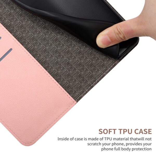 Xiaomi Redmi Note 12 Pro 4G Θήκη Βιβλίο Ροζ Rhombic Grid Texture Phone Case Pink