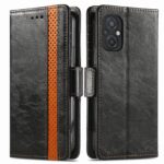 Xiaomi Poco M5 Θήκη Βιβλίο Μαύρο CaseNeo Splicing Dual Magnetic Buckle Phone Case Black
