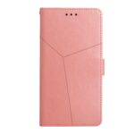 Xiaomi Poco M5 Θήκη Βιβλίο Ροζ HT01 Y-shaped Pattern Flip Phone Case Pink