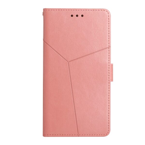 Xiaomi Poco M5 Θήκη Βιβλίο Ροζ HT01 Y-shaped Pattern Flip Phone Case Pink