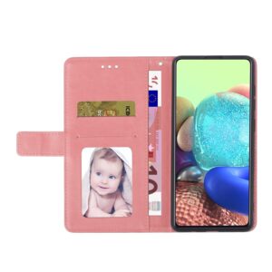 Xiaomi Poco M5 Θήκη Βιβλίο Ροζ HT01 Y-shaped Pattern Flip Phone Case Pink