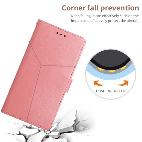 Xiaomi Poco M5 Θήκη Βιβλίο Ροζ HT01 Y-shaped Pattern Flip Phone Case Pink
