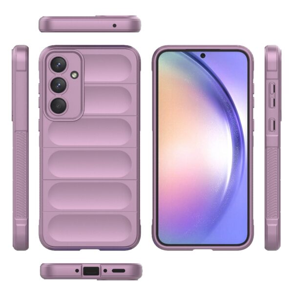 Samsung Galaxy A35 5G Θήκη Σιλικόνης Μωβ Magic Shield TPU + Flannel Phone Case Purple