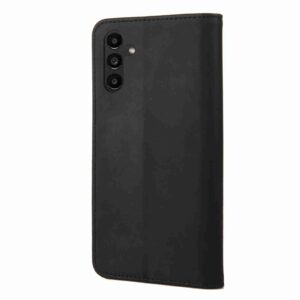 Samsung Galaxy A55 5G Θήκη Βιβλίο Μαύρο Skin Feel Splicing Phone Case Black