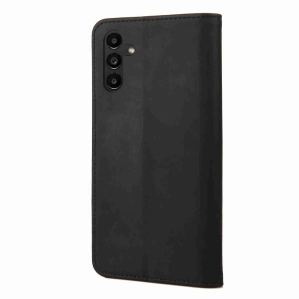 Samsung Galaxy A55 5G Θήκη Βιβλίο Μαύρο Skin Feel Splicing Phone Case Black