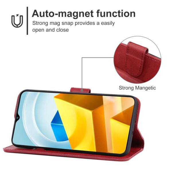 Xiaomi Poco M5 Θήκη Βιβλίο Κόκκινο Phone Case Red