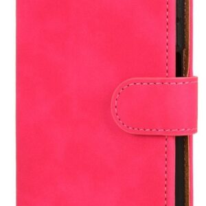 Tel1 TCL 40 SE Rhombic Grid Θήκη Βιβλίο - Rose Red