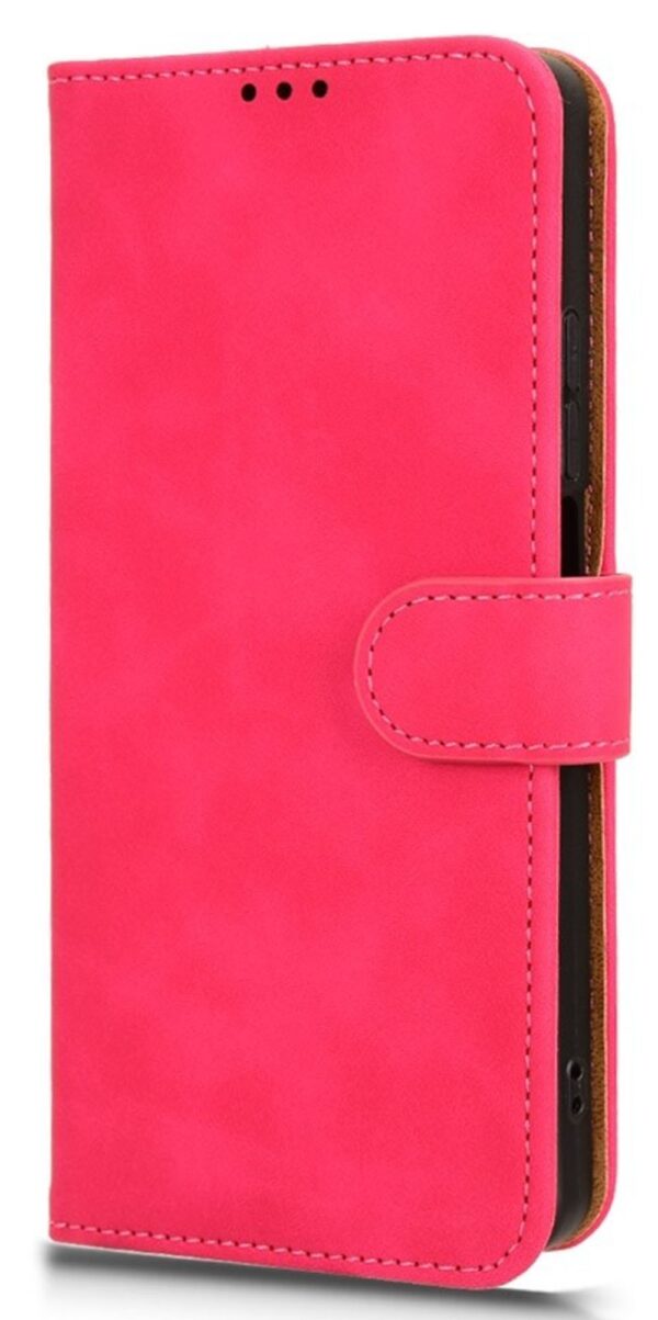 Tel1 TCL 40 SE Rhombic Grid Θήκη Βιβλίο - Rose Red