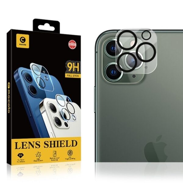 iPhone 11 Pro Max / iPhone 11 Pro Mocolo Tempered Glass Camera Black Frame Lens Αντιχαρακτικό Τζάμι Προστασίας Πίσω Κάμερας