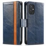 Xiaomi Poco M5 Θήκη Βιβλίο Μπλε CaseNeo Splicing Dual Magnetic Buckle Phone Case Blue