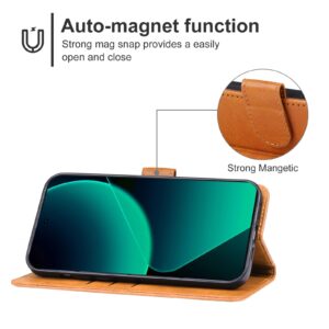 Xiaomi 14 Pro Θήκη Βιβλίο Καφέ Phone Case Brown