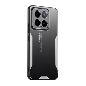 Xiaomi 14 Θήκη Ασημί Blade Series TPU Hybrid Metal Phone Case Silver