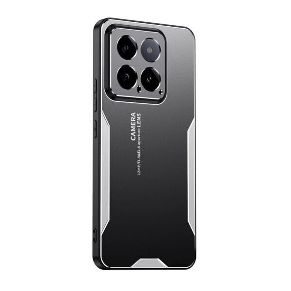 Xiaomi 14 Θήκη Ασημί Blade Series TPU Hybrid Metal Phone Case Silver