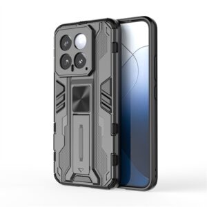 Xiaomi 14 Θήκη Μαύρη Με Σταντ Supersonic PC + TPU Shock-proof Case with Holder Black