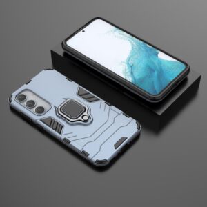 Samsung Galaxy A35 5G Σκληρή Θήκη Μπλε Με Σταντ PC + TPU Shockproof Phone Case with Magnetic Ring Holder Blue