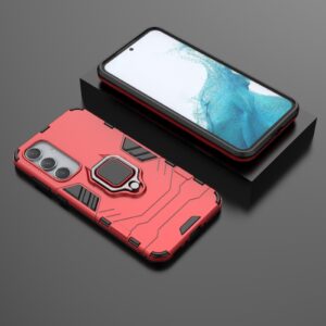 Samsung Galaxy A35 5G Σκληρή Θήκη Κόκκινη Με Σταντ PC + TPU Shockproof Phone Case with Magnetic Ring Holder Red