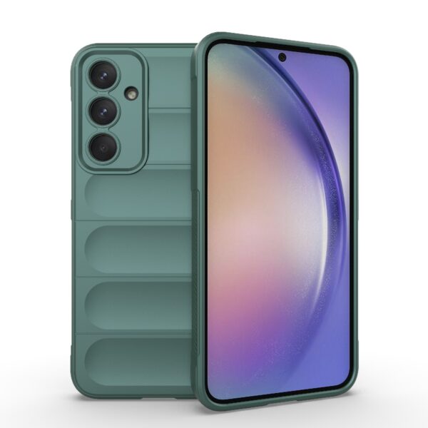 Samsung Galaxy A35 5G Θήκη Σιλικόνης Πράσινο Magic Shield TPU + Flannel Phone Case Green Samsung Galaxy A35 5G Θήκη Σιλικόνης Πράσινο Magic Shield TPU + Flannel Phone Case Green
