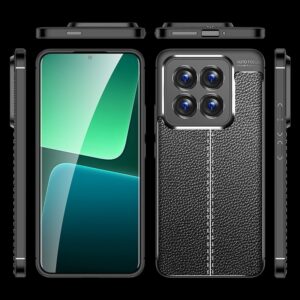 Xiaomi Poco C65 / Xiaomi Redmi 13C 4G Θήκη Σιλικόνης Μαύρο Litchi Texture Shockproof TPU Phone Case Black