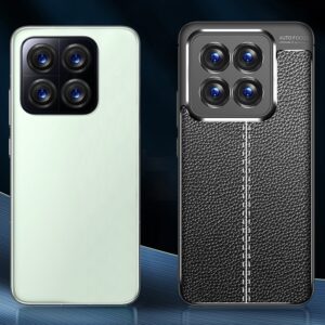 Xiaomi Poco C65 / Xiaomi Redmi 13C 4G Θήκη Σιλικόνης Μαύρο Litchi Texture Shockproof TPU Phone Case Black