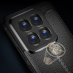 Xiaomi Poco C65 / Xiaomi Redmi 13C 4G Θήκη Σιλικόνης Μαύρο Litchi Texture Shockproof TPU Phone Case Black