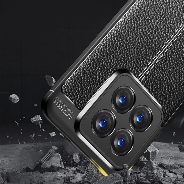 Xiaomi Poco C65 / Xiaomi Redmi 13C 4G Θήκη Σιλικόνης Μαύρο Litchi Texture Shockproof TPU Phone Case Black