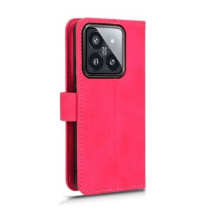 Xiaomi 14 Θήκη Βιβλίο Φούξια Skin Feel Magnetic Flip Phone Case Fuchsia