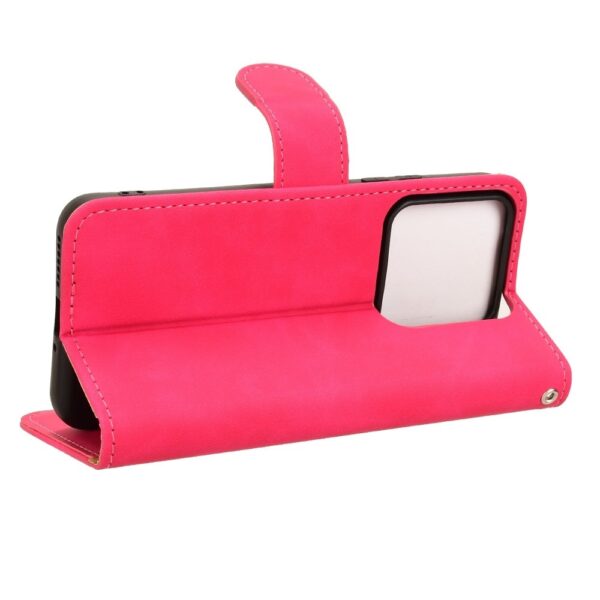 Xiaomi 14 Θήκη Βιβλίο Φούξια Skin Feel Magnetic Flip Phone Case Fuchsia