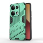 Xiaomi Redmi Note 13 Pro 4G / Poco M6 Pro 4G Σκληρή Θήκη Πράσινο Με Σταντ Punk Armor 2 in 1 PC + TPU Phone Case Green
